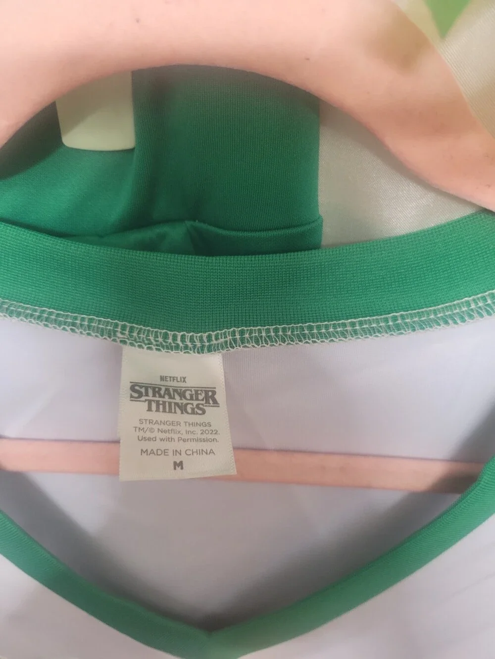 Stranger Things Costume Sz Med, Green and Orange HHS Cheerleading Uniform Set